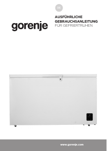 Bedienungsanleitung Gorenje FH37DAW Gefrierschrank