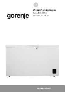 Vadovas Gorenje FH43EAW Šaldiklis
