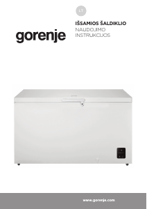Vadovas Gorenje FH50EAW Šaldiklis
