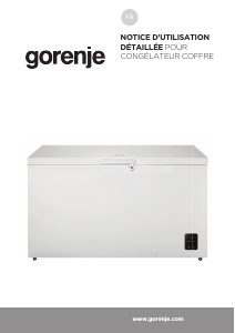 Mode d’emploi Gorenje FHC42EAW Congélateur