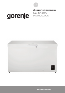 Vadovas Gorenje FHC42EAW Šaldiklis