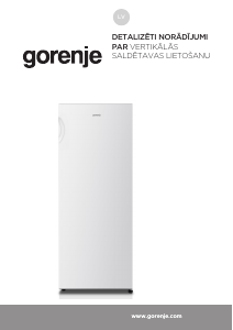 Rokasgrāmata Gorenje FN4172CW Saldētava