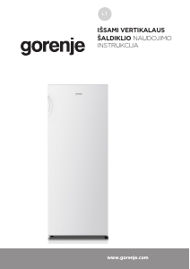 Vadovas Gorenje FN4172CW Šaldiklis