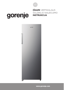 Vadovas Gorenje FN617EES5 Šaldiklis
