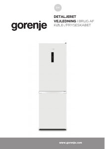 Brugsanvisning Gorenje N619EAW4 Køle-fryseskab
