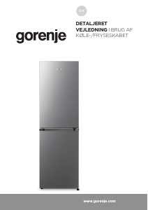 Brugsanvisning Gorenje NRK418ECB4 Køle-fryseskab