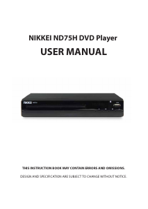 Manual Nikkei ND75H DVD Player