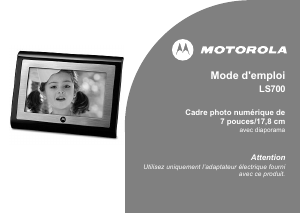 Mode d’emploi Motorola LS700 Cadre photo numérique