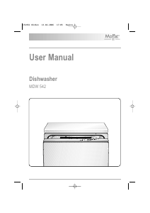 Handleiding Moffat MDW 542 Vaatwasser