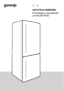 Rokasgrāmata Gorenje NRK619CA2XL4 Ledusskapis ar saldētavu