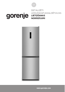 Rokasgrāmata Gorenje NRK619CAW4 Ledusskapis ar saldētavu