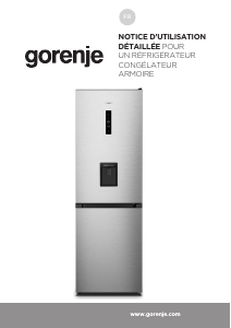 Mode d’emploi Gorenje NRK619EAXL4WD Réfrigérateur combiné