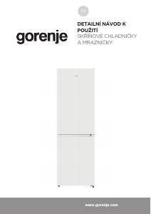 Manuál Gorenje NRK619EPW4 Lednice s mrazákem