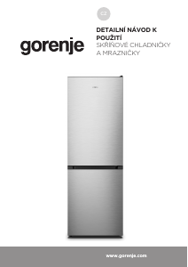 Manuál Gorenje NRK619EPXL4 Lednice s mrazákem