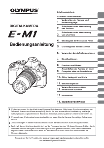 Bedienungsanleitung Olympus E-M1 Digitalkamera