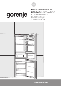 Priručnik Gorenje NRK6202EW4 Frižider – zamrzivač