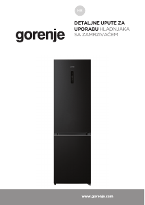 Priručnik Gorenje NRK620AABXL4 Frižider – zamrzivač