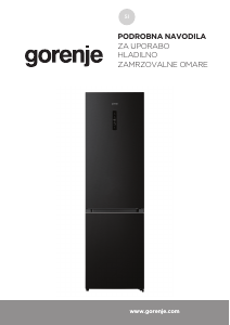 Priročnik Gorenje NRK620AABXL4 Hladilnik in zamrzovalnik