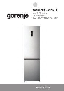 Priročnik Gorenje NRK620AAXL4 Hladilnik in zamrzovalnik