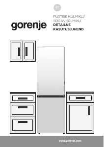 Kasutusjuhend Gorenje NRK620ESYBK Külmik-sügavkülmik