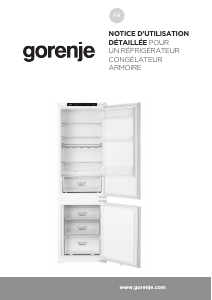 Mode d’emploi Gorenje NRKI418EP1 Réfrigérateur combiné