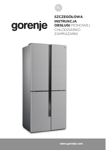 Instrukcja Gorenje NRM8181MX Lodówko-zamrażarka