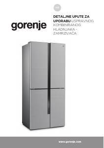 Priručnik Gorenje NRM8182MX Frižider – zamrzivač