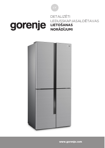 Rokasgrāmata Gorenje NRM8182MX Ledusskapis ar saldētavu