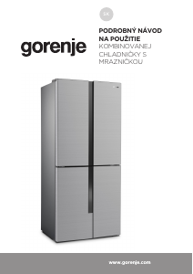 Návod Gorenje NRM8182MX Chladnička s mrazničkou