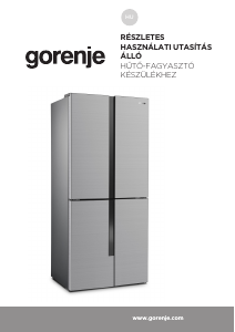 Használati útmutató Gorenje NRM818EMB Hűtő és fagyasztó