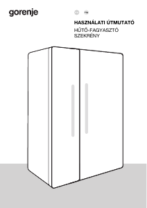 Használati útmutató Gorenje NRR9185EAXLWD Hűtő és fagyasztó