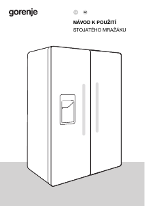 Manuál Gorenje NRR9185ESBXL Lednice s mrazákem