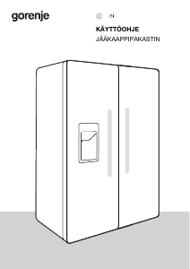 Käyttöohje Gorenje NRR9185ESBXL Jääkaappipakastin