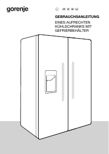 Bedienungsanleitung Gorenje NRR9185ESBXL Kühl-gefrierkombination