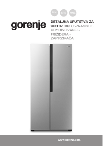 Priručnik Gorenje NRS8181KX Frižider – zamrzivač