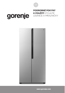 Manuál Gorenje NRS8182KX Lednice s mrazákem