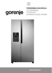 Priročnik Gorenje NRS9182VB Hladilnik in zamrzovalnik