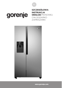 Instrukcja Gorenje NRS9182VX1 Lodówko-zamrażarka