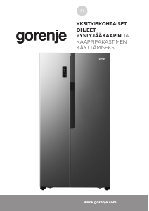 Käyttöohje Gorenje NRS918EMB Jääkaappipakastin