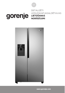 Rokasgrāmata Gorenje NRS9EVXB1 Ledusskapis ar saldētavu