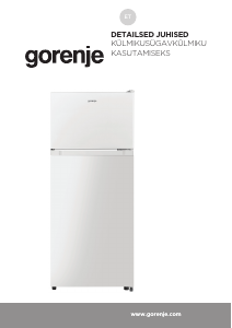 Kasutusjuhend Gorenje RF212EPW4 Külmik-sügavkülmik