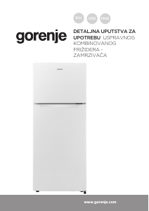 Priručnik Gorenje RF3121PW4 Frižider – zamrzivač