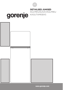 Kasutusjuhend Gorenje RF4142PW4 Külmik-sügavkülmik