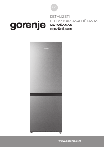 Rokasgrāmata Gorenje RK14EPS4 Ledusskapis ar saldētavu