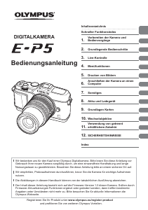 Bedienungsanleitung Olympus E-P5 Digitalkamera