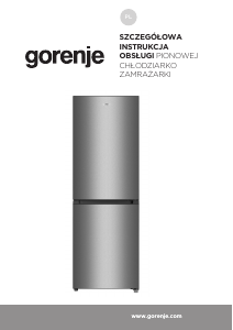 Instrukcja Gorenje RK4162PW4 Lodówko-zamrażarka