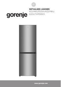 Kasutusjuhend Gorenje RK416DPS4 Külmik-sügavkülmik