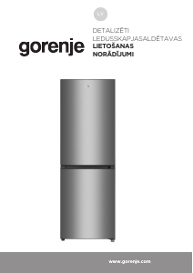 Rokasgrāmata Gorenje RK4182PS4 Ledusskapis ar saldētavu