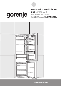 Rokasgrāmata Gorenje RKI418EE1 Ledusskapis ar saldētavu