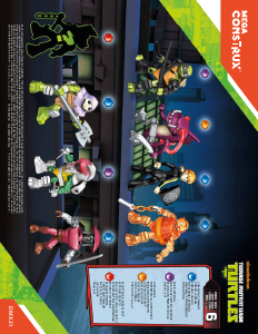 Manual Mega Construx set DMX31 Turtles Micro action figures series VI